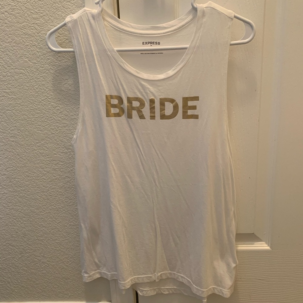 Bride tank top